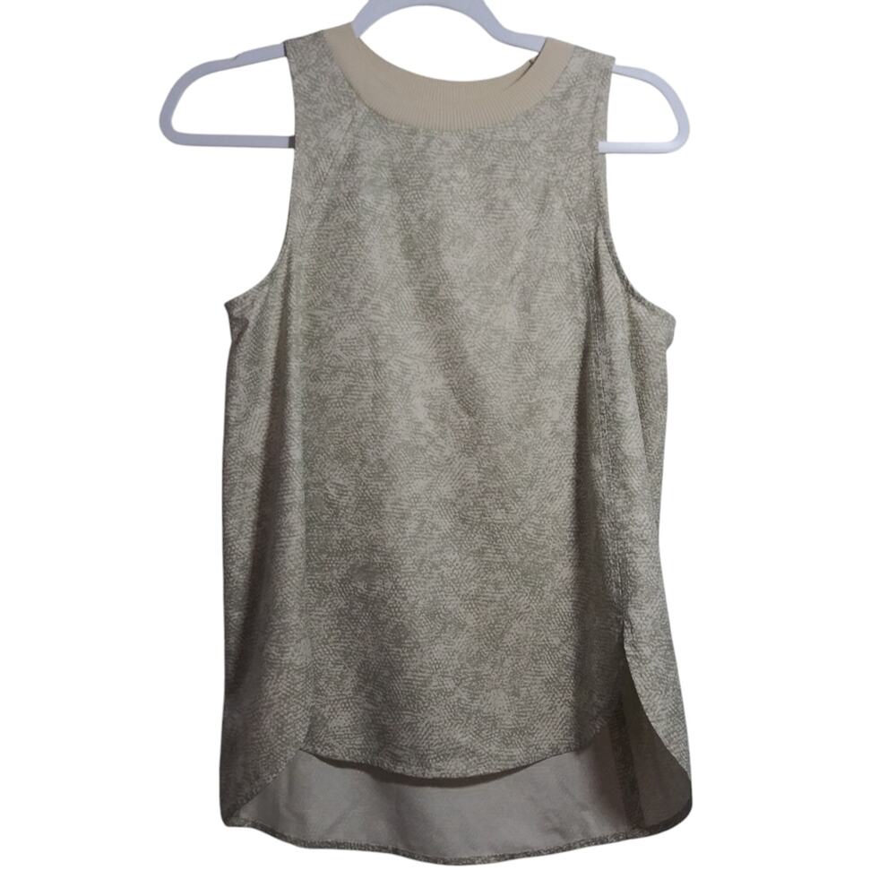 Athleta Zephyr Print Tank Viper Grey Athletic Athleisure Top Size XS